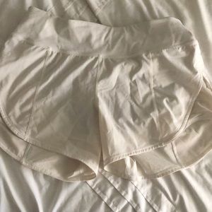 Lulu lemon white athletic shorts